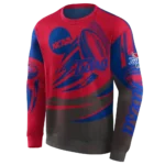 personalized-tulsa-golden-hurricane-football-burst-blue-gray-hoodie-best-selling.webp