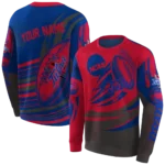 personalized-tulsa-golden-hurricane-football-burst-blue-gray-hoodie-best-selling.webp