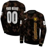personalized-western-michigan-broncos-pixel-grid-brown-black-hoodie-best-selling.webp