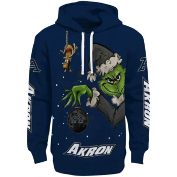 Akron Zips Hoodie - Chirstmas Grinch