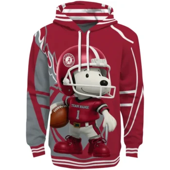 Alabama Crimson Tide Hoodie - Football Snoopy