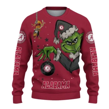 Alabama Crimson Tide Sweater - Grinch Stare