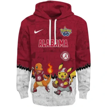 Alabama Crimson Tide Hoodie - Pokemon