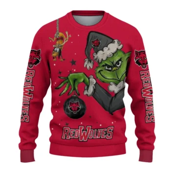 Arkansas State Red Wolves Sweater - Grinch Stare