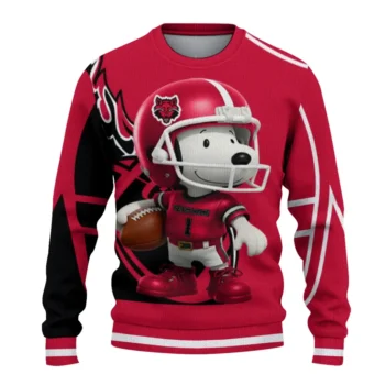 Arkansas State Red Wolves Sweater - Helmet Snoopy
