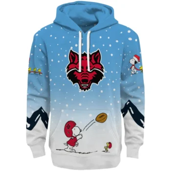 Arkansas State Red Wolves Hoodie - Winter Snoopy