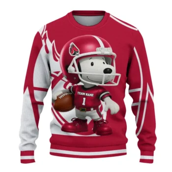 Ball State Cardinals Sweater - Helmet Snoopy