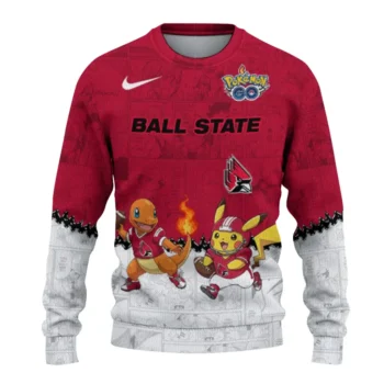 Ball State Cardinals Sweater - Pokemon