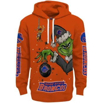 Boise State Broncos Hoodie - Chirstmas Grinch