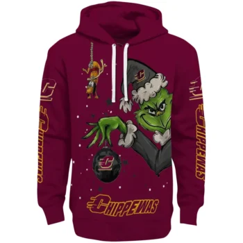 Central Michigan Chippewas Hoodie - Chirstmas Grinch