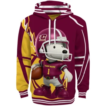 Central Michigan Chippewas Hoodie - Football Snoopy
