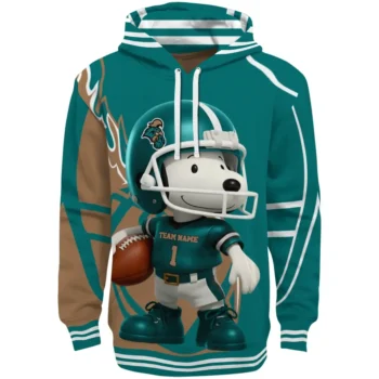 Coastal Carolina Chanticleers Hoodie - Football Snoopy