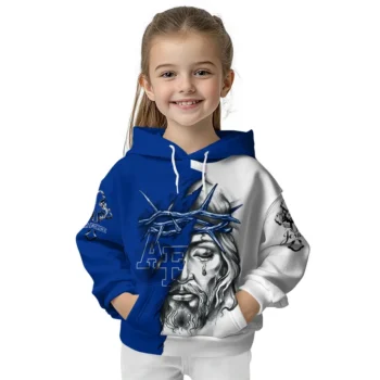 Custom Air Force Falcons Jesus Tear Hoodie Top Rated