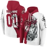 Custom Alabama Crimson Tide Jesus Tear Hoodie Best Selling