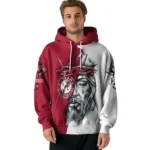Custom Alabama Crimson Tide Jesus Tear Hoodie Best Selling