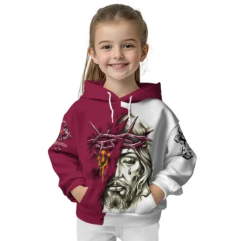 Custom Arizona State Sun Devils Jesus Tear Hoodie Top Rated