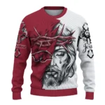 custom-arkansas-razorbacks-jesus-tear-sweater-best-selling