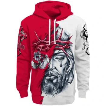 Custom Fresno State Bulldogs Jesus Tear Hoodie Best Selling