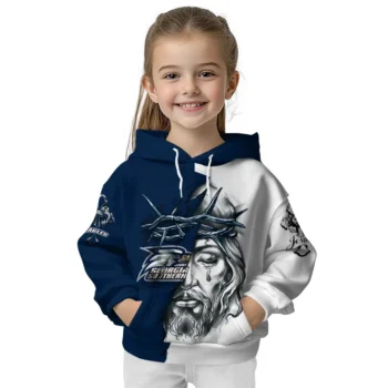 Custom Georgia Southern Eagles Jesus Tear Hoodie Top Rated