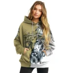 Custom Georgia Tech Yellow Jackets Jesus Tear Hoodie Best Selling