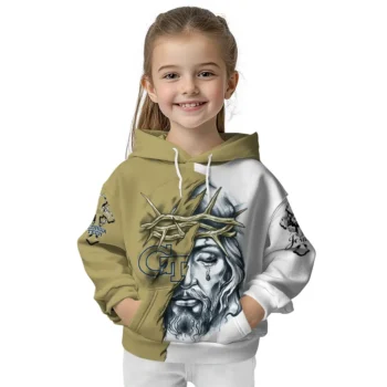 Custom Georgia Tech Yellow Jackets Jesus Tear Hoodie Top Rated