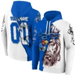 Custom Kansas Jayhawks Jesus Tear Hoodie Best Selling
