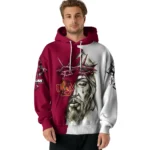 Custom Louisiana Monroe Warhawks Jesus Tear Hoodie Best Selling