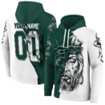 Custom Michigan State Spartans Jesus Tear Hoodie Best Selling