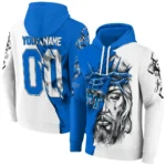 Custom Middle Tennessee Blue Raiders Jesus Tear Hoodie Best Selling
