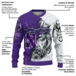 custom-northwestern-wildcats-jesus-tear-sweater-best-selling