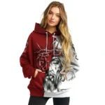 Custom Oklahoma Sooners Jesus Tear Hoodie Best Selling