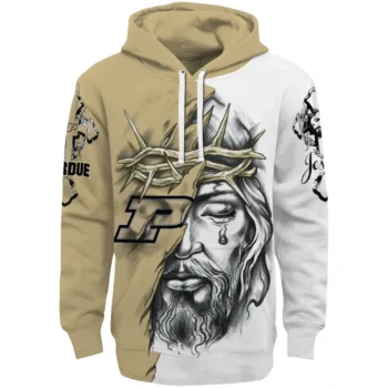 Custom Purdue Boilermakers Jesus Tear Hoodie Best Selling