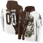Custom Wyoming Cowboys Jesus Tear Hoodie Best Selling