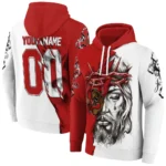 Customized Cornell Big Red Jesus Tear Hoodie Best Selling