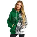 Customized Eastern Michigan Eagles Jesus Tear Hoodie Best Selling