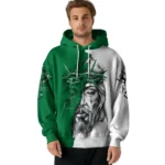 Customized Eastern Michigan Eagles Jesus Tear Hoodie Best Selling