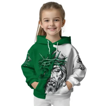 Customized Eastern Michigan Eagles Jesus Tear Hoodie Top Rated