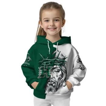 Customized Hawaii Rainbow Warriors Jesus Tear Hoodie Top Rated