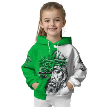 Customized Marshall Thundering Herd Jesus Tear Hoodie Top Rated