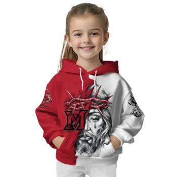 Customized Miami Redhawks Jesus Tear Hoodie Top Rated