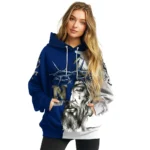 Customized Navy Midshipmen Jesus Tear Hoodie Best Selling