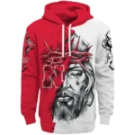 Customized Nebraska Cornhuskers Jesus Tear Hoodie Best Selling