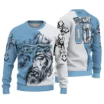 customized-north-carolina-tar-heels-jesus-tear-sweater-best-selling