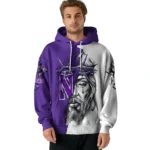 Customized Northwestern Wildcats Jesus Tear Hoodie Best Selling