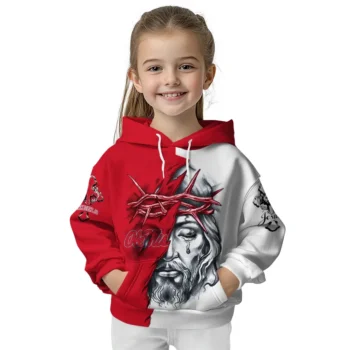Customized Ole Miss Rebels Jesus Tear Hoodie Top Rated