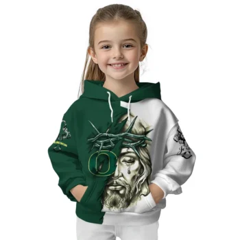 Customized Oregon Ducks Jesus Tear Hoodie Top Rated