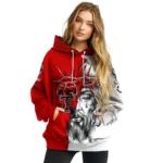 Customized Texas Tech Red Raiders Jesus Tear Hoodie Best Selling