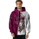 Customized Virginia Tech Hokies Jesus Tear Hoodie Best Selling