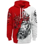 Customized Wisconsin Badgers Jesus Tear Hoodie Best Selling