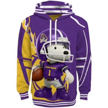 East Carolina Pirates Hoodie - Football Snoopy